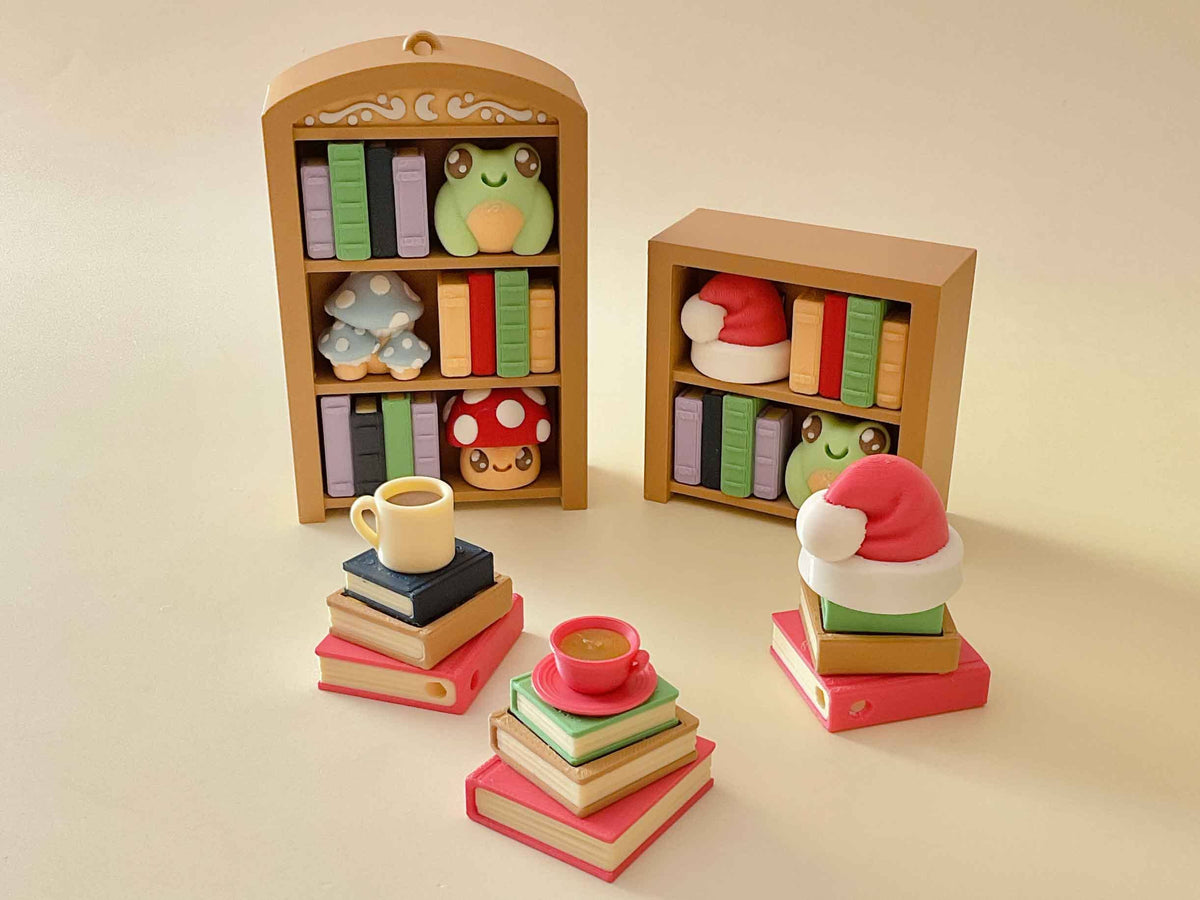 3-shelf Book Nook / Keychain
