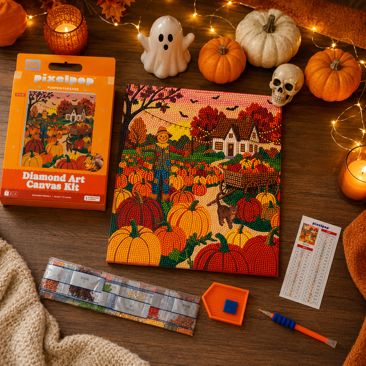 Fall Diamond Art - Pumpkin Patch