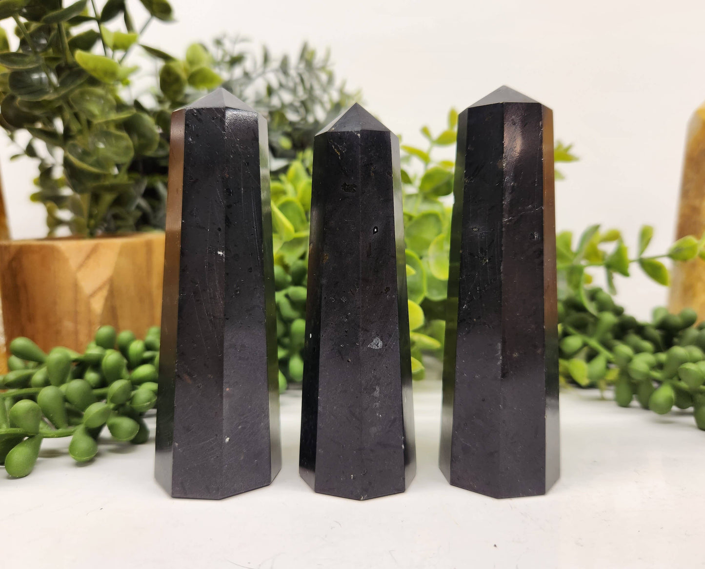 Black Tourmaline 8-Faceted Tower