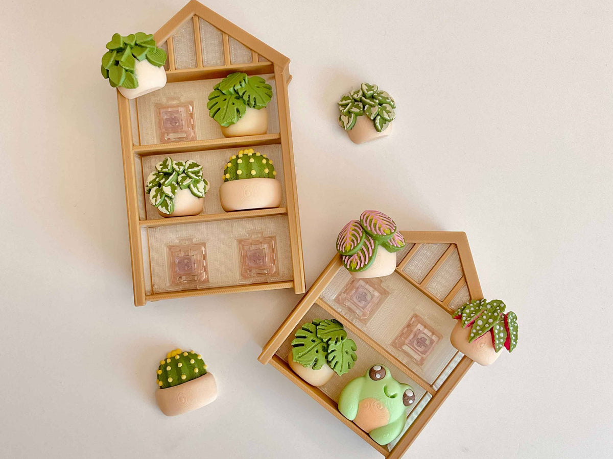 3x2 Greenhouse Plant Shelf Clicker Keychain