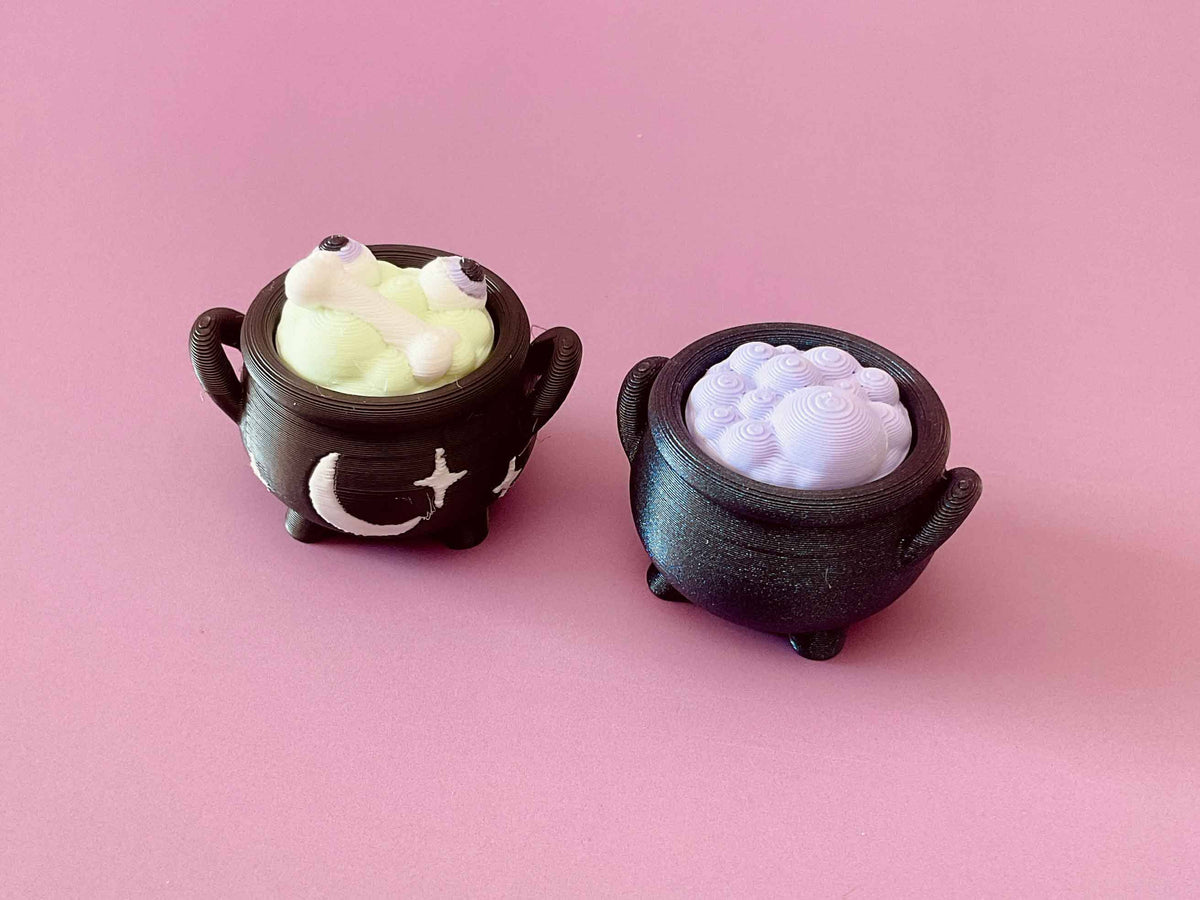 Cauldron with Purple Bubbles