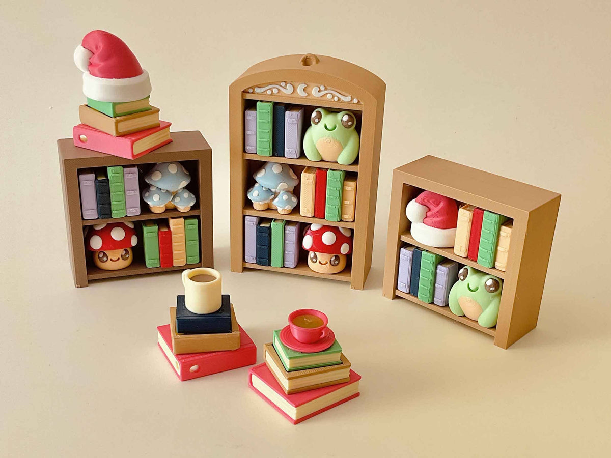 3-shelf Book Nook / Keychain