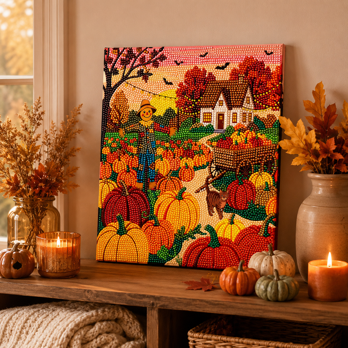 Fall Diamond Art - Pumpkin Patch