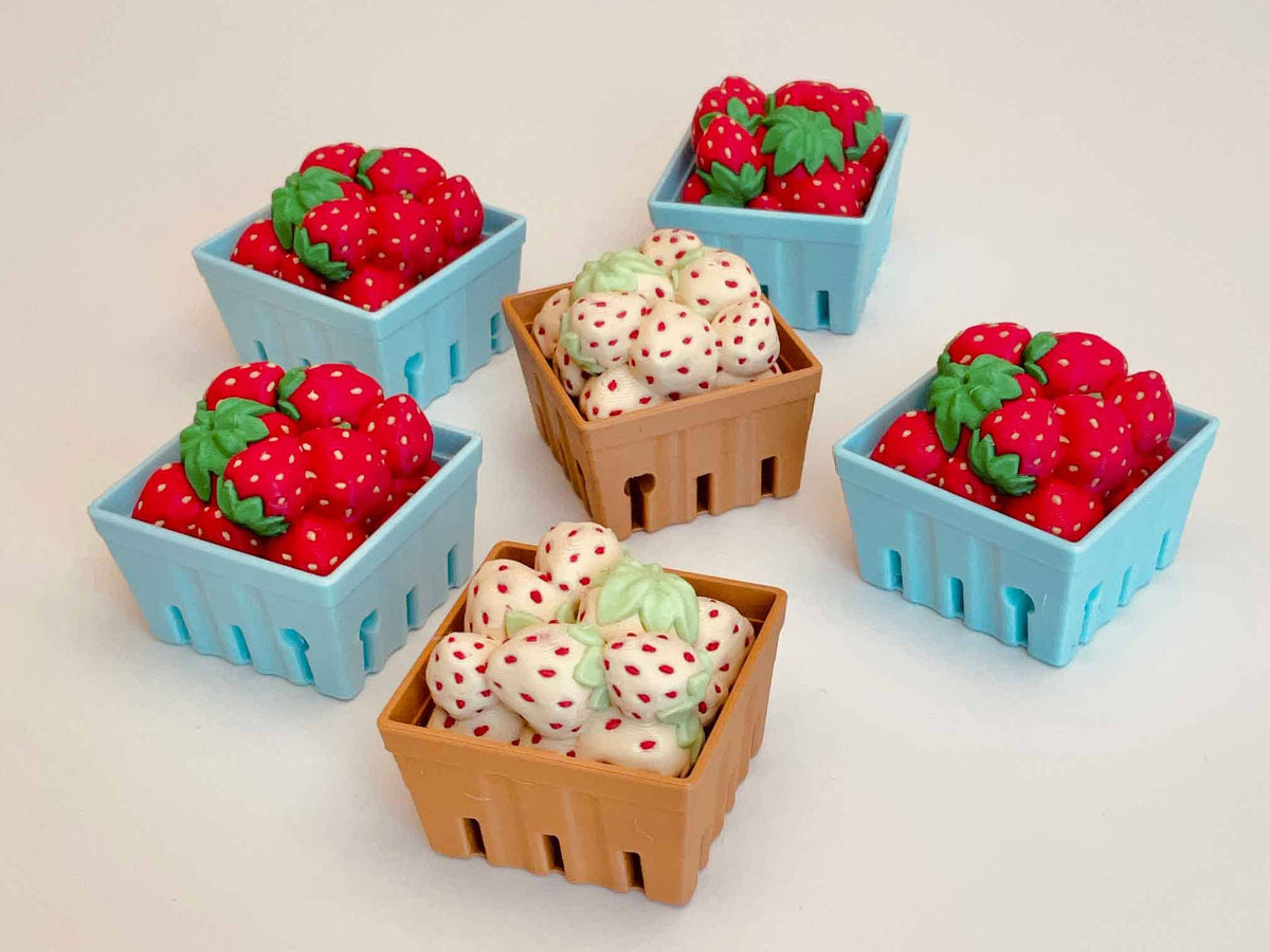 Basket of Strawberries / Red