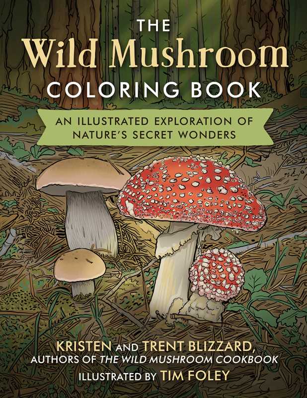 Wild Mushroom Coloring Book