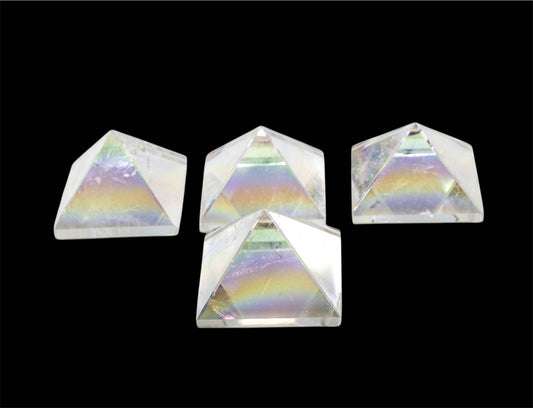 Aura Quartz Crystal Pyramid