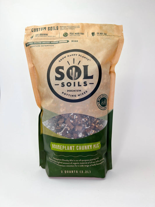 Sol Soils - Soil (2Qt) Houseplant Chunky Mix (Aroid/Tropical Mix)