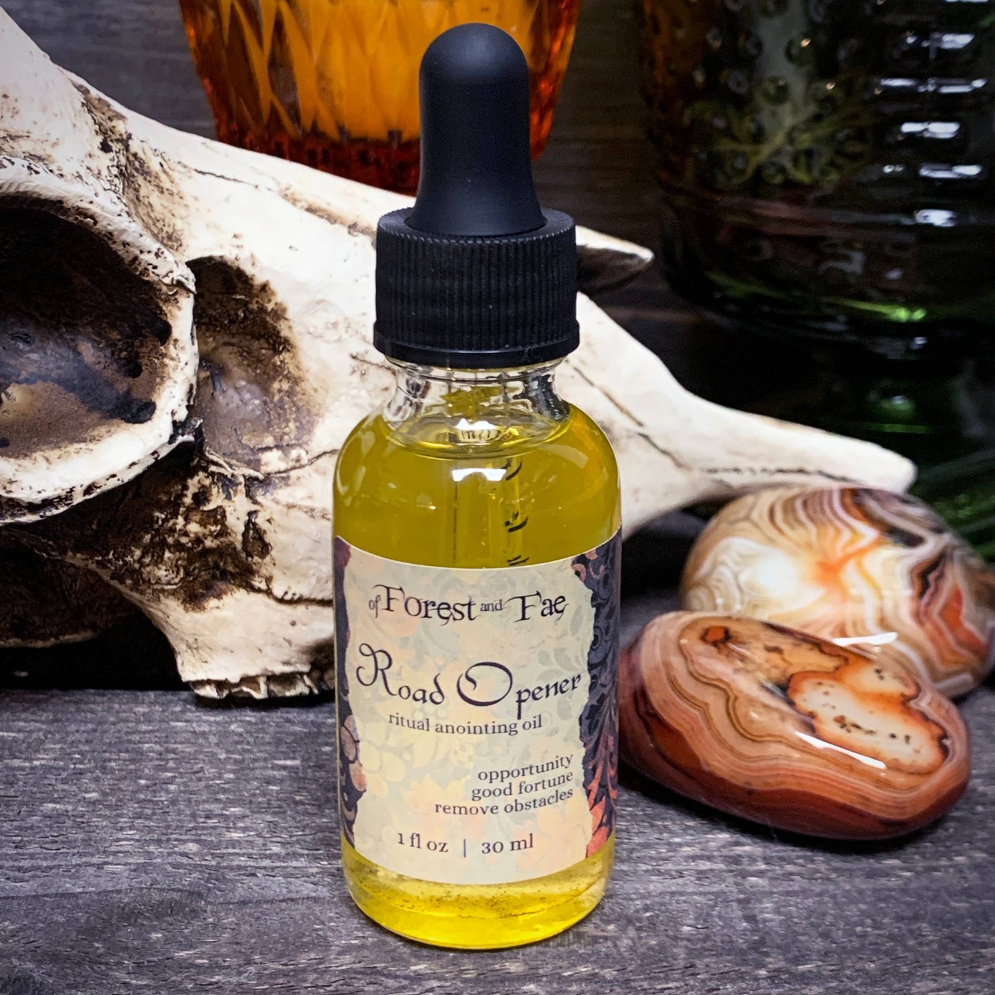 Road Opener Ritual Anointing Oil • Herb Infused Oil • Witchy