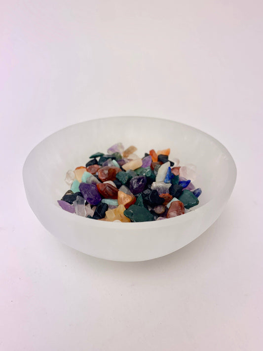 Selenite Round Bowl
