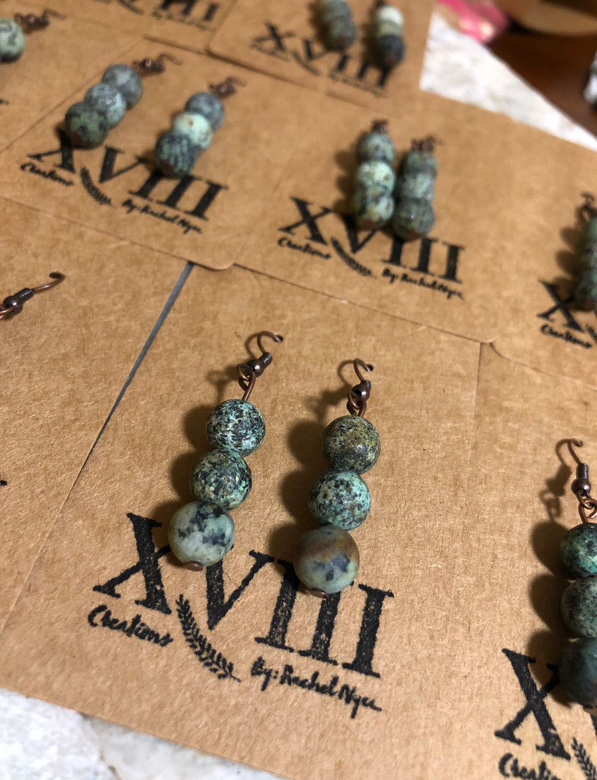 African on sale turquoise earrings